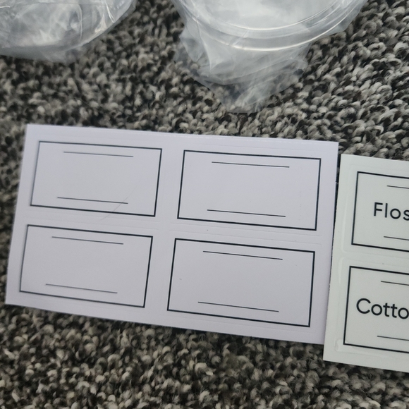 Vanity Canisters Clear Acrylic Makeup Organizers NEW - Picture 3 of 8